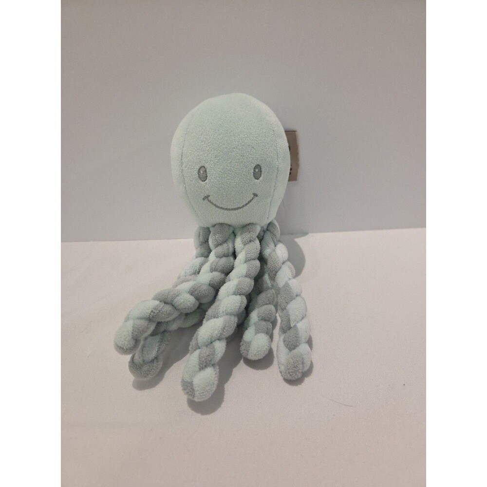 Nattou Octopus Blue Baby Toy Comforter Lovey Snuggle newborn soft Plush